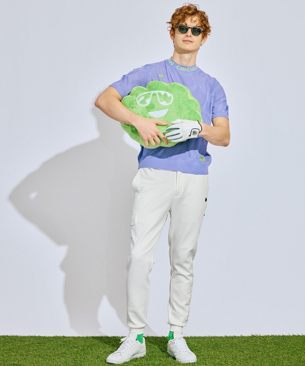 PW CIRCULUS 【手洗い可能】【MEN】アニマルドットニットモック ゴルフ 