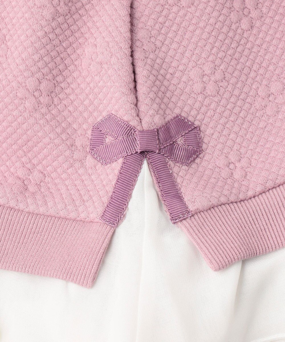 組曲 KIDS 【90-100㎝】フラワーキルト トレーナー 