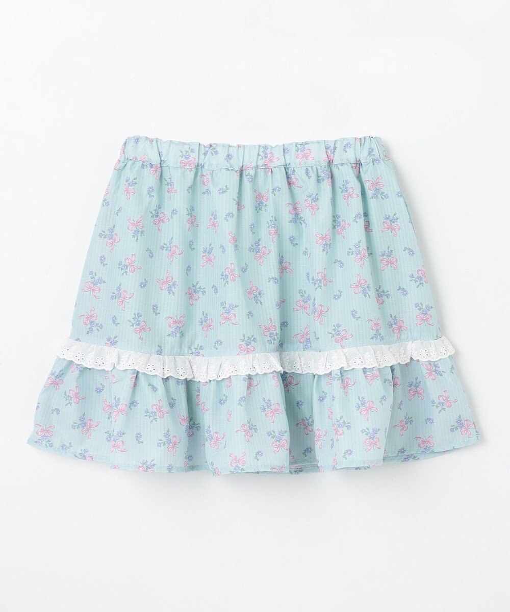 ANY KIDS フラワー×リボン スカパン 