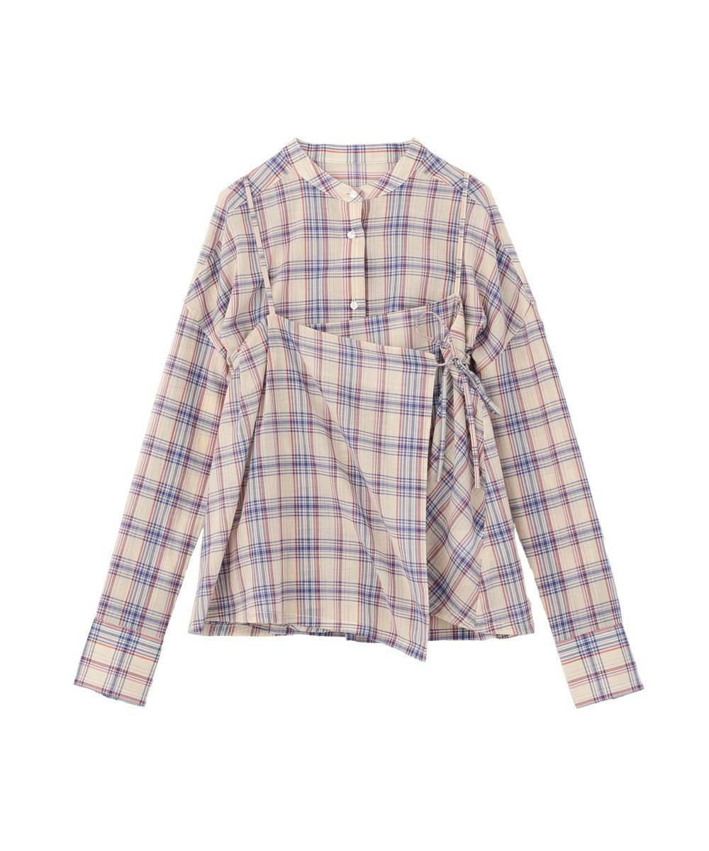 earth music&ecology 【予約】【綿100％】SET2点エプロンライクビスチェ＋シャツ 