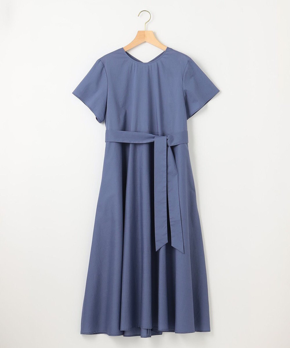 組曲 【洗える・共布ベルト付き】ナチュラル サマードレス 