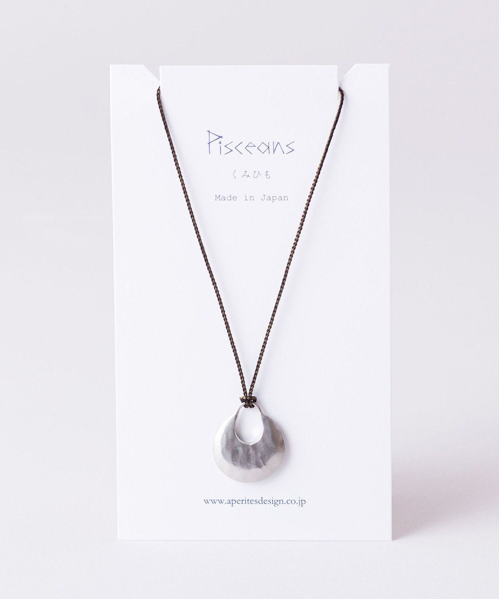 Pisceans ムーンディスク×くみひもネックレス 