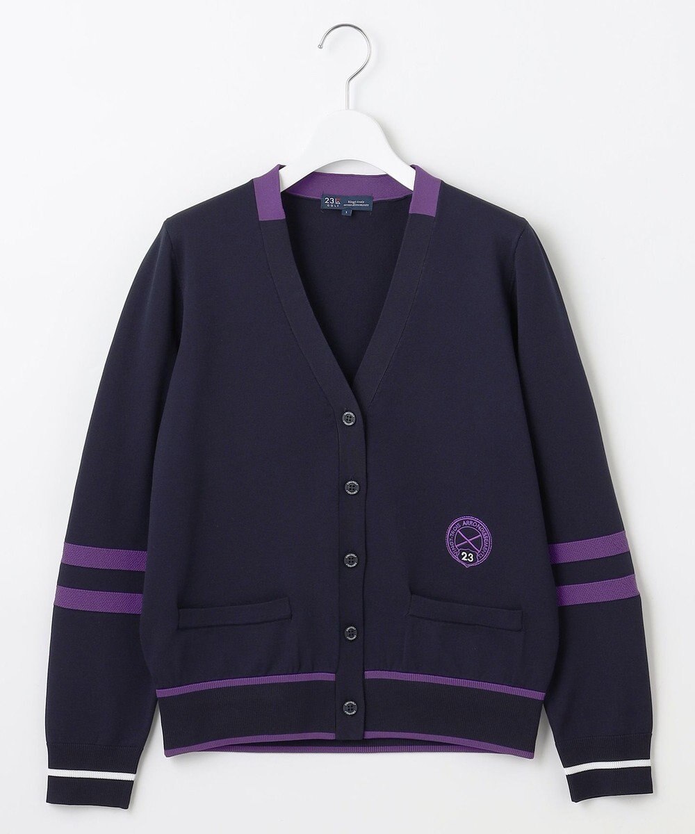 23区GOLF 【WOMEN】【ウォッシャブル】ニットカーデガン 