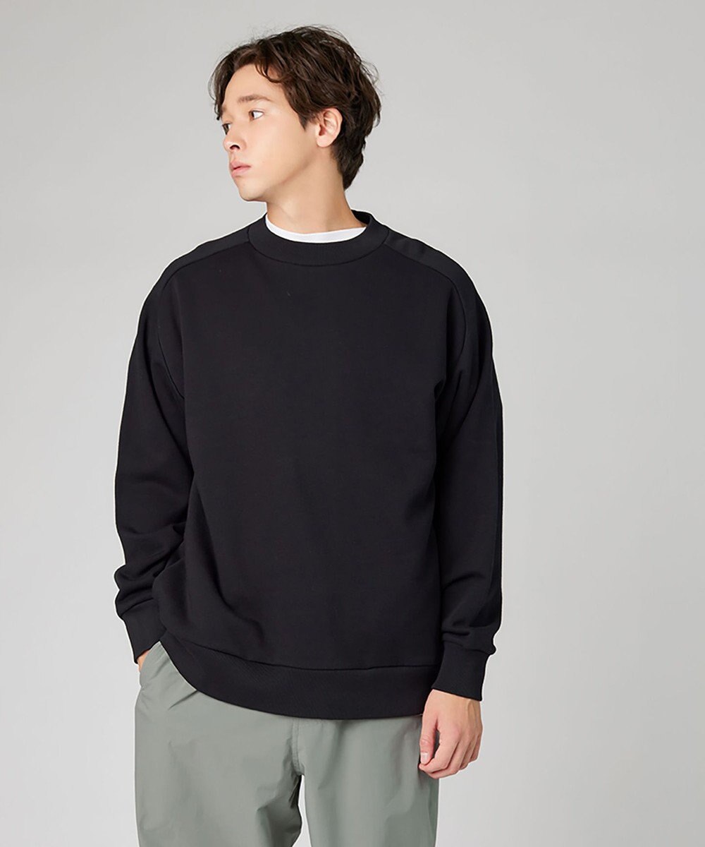 UNFILO MENS MOVE TEX モックネック裏起毛プルオーバー 