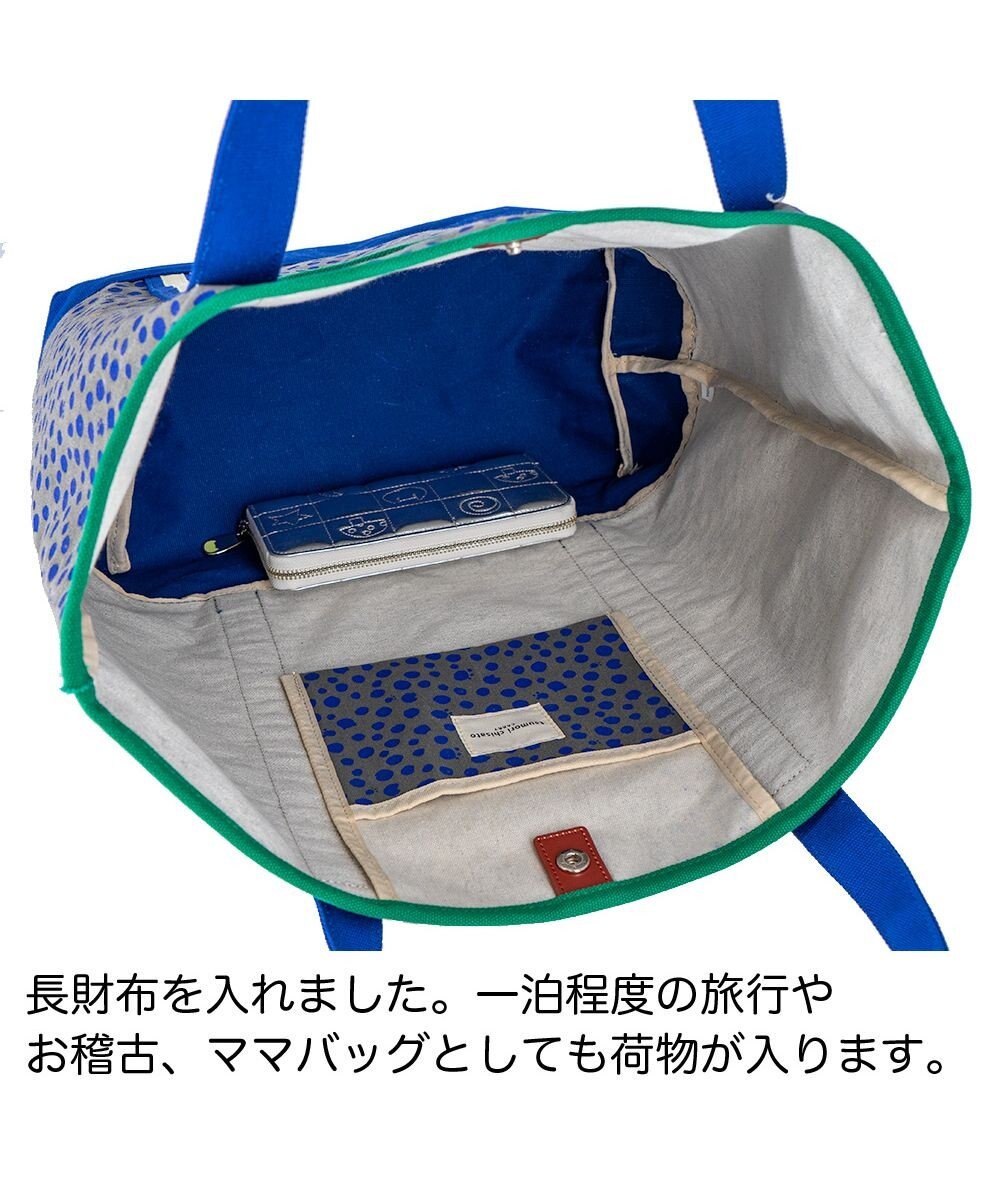 tsumori chisato CARRY コットンポルカドット トートバッグ 
