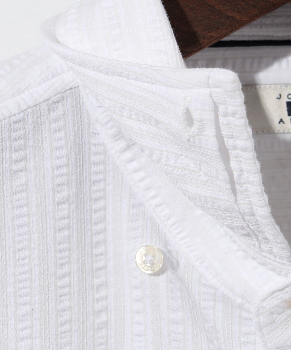 JOSEPH ABBOUD 【ストレッチ/イージーケア】コンパクトジャージーサッカーシャツ 