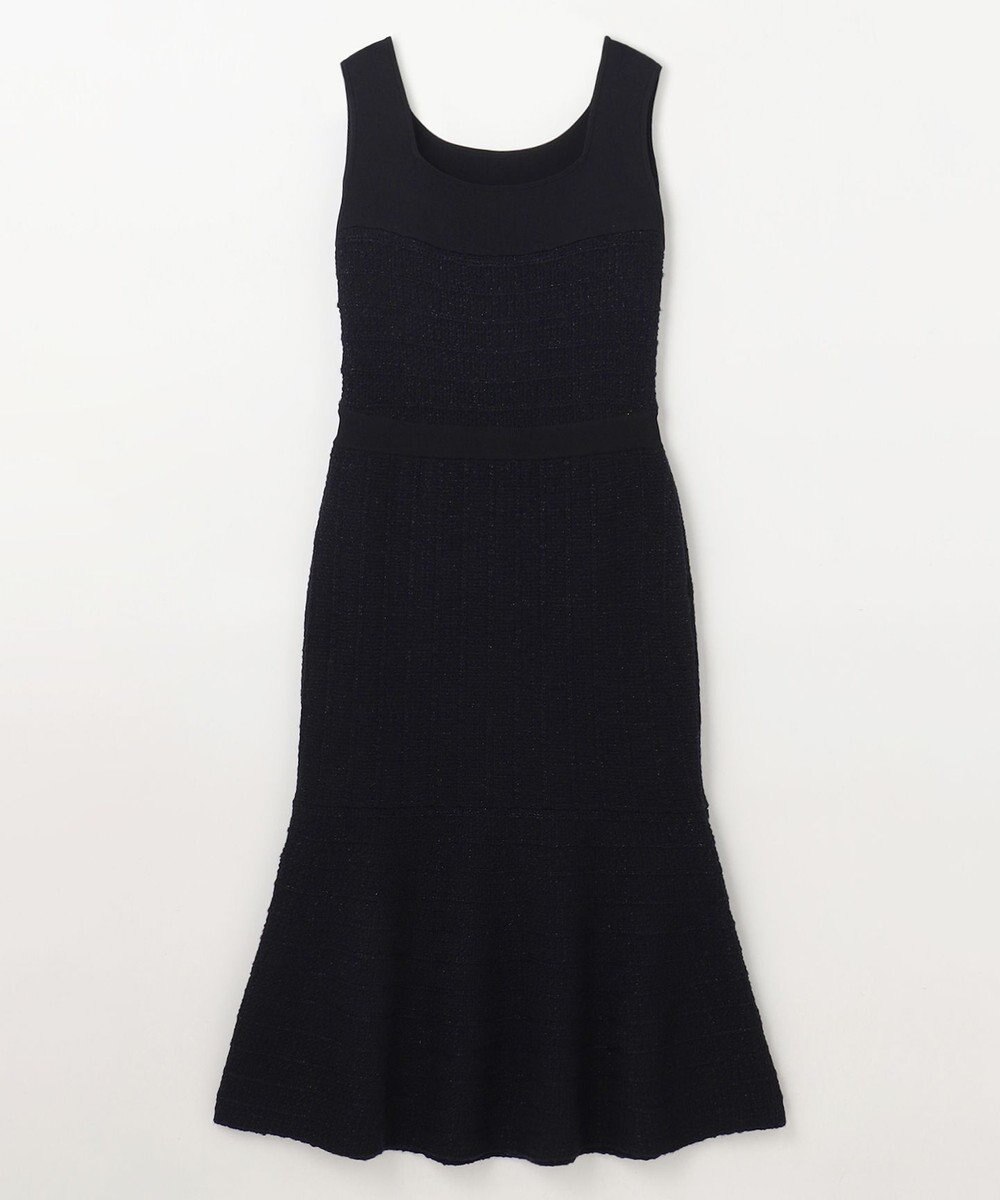 GRACE CONTINENTAL ツイードマーメイドニットワンピース 