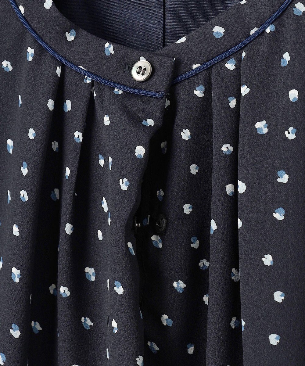 J.PRESS LADIES S 【洗える】ドット フラワープリント ワンピース 