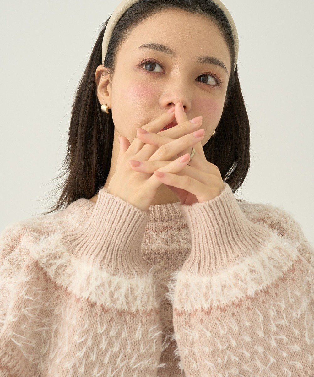 earth music&ecology フェザーヤーンノルディックプルオーバー 