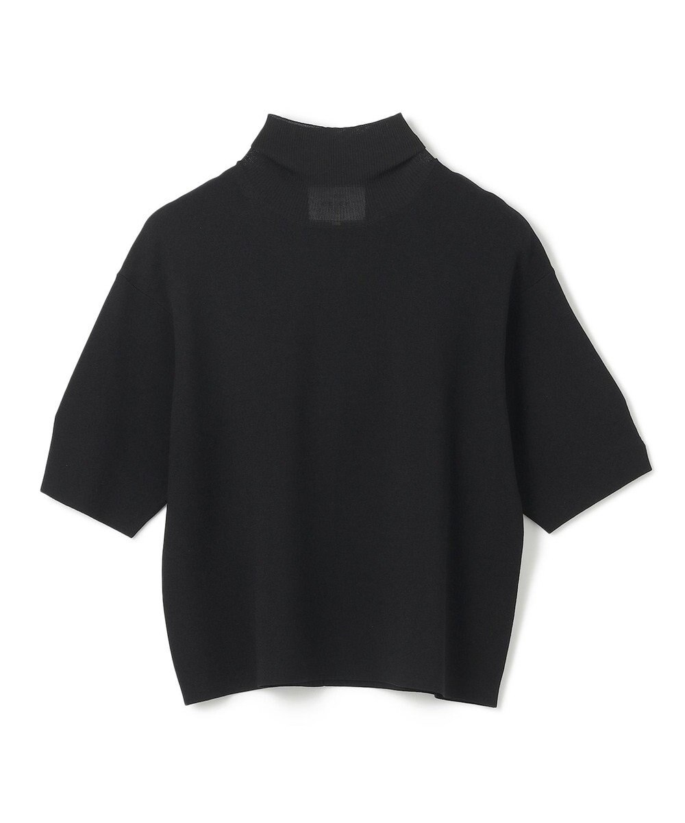 BEIGE， 【洗える】LAURA / 半袖タートルニットトップス 