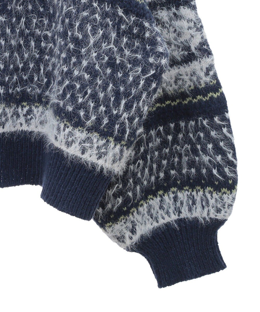 earth music&ecology フェザーヤーンノルディックプルオーバー 