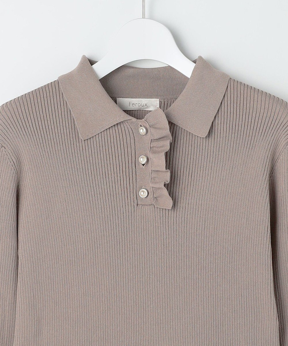 Feroux 襟付きドッキング ワンピース 