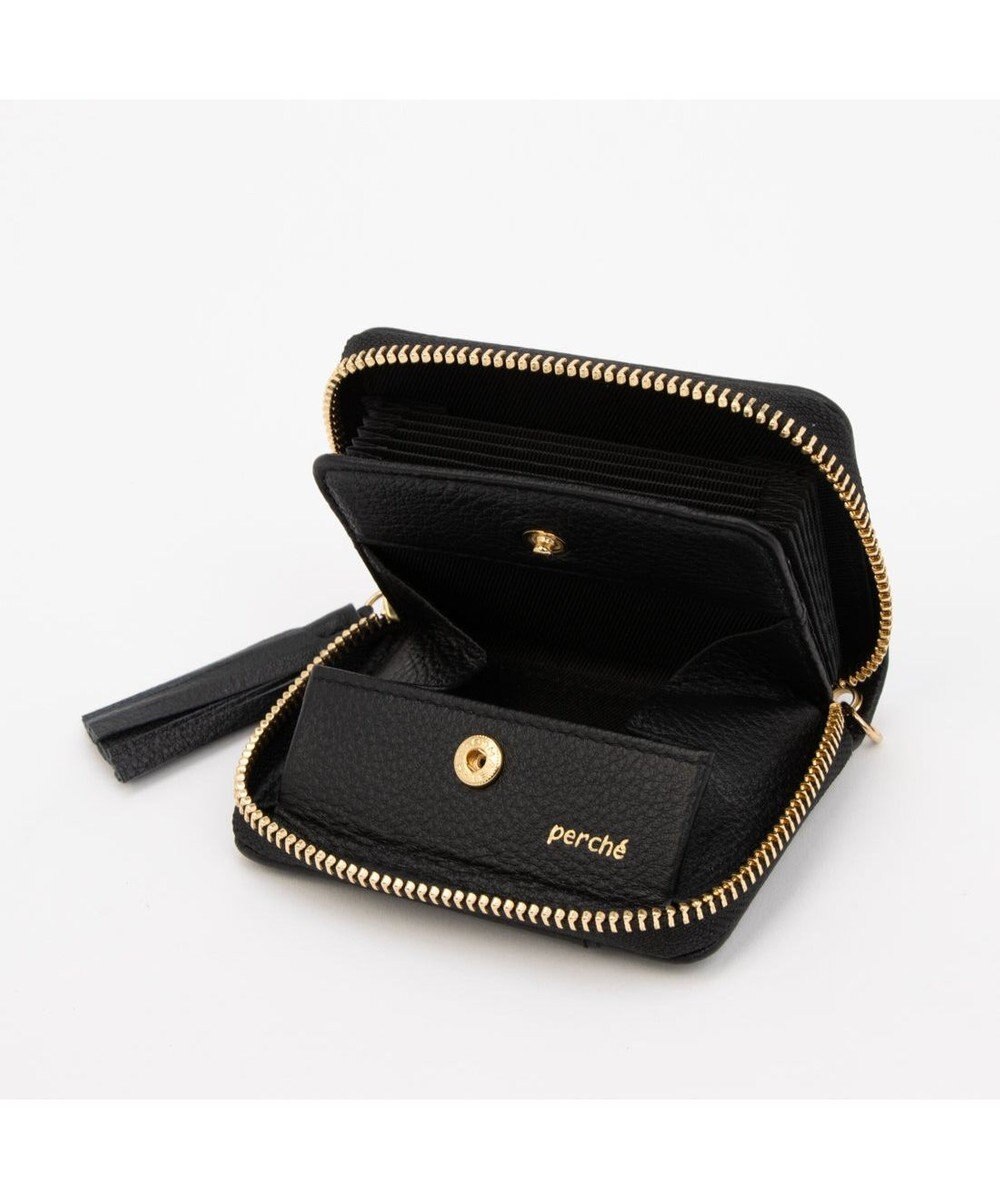 UNBILLION ペルケ perche / ドット型押し・ジャバラチャームウォレットショルダー 