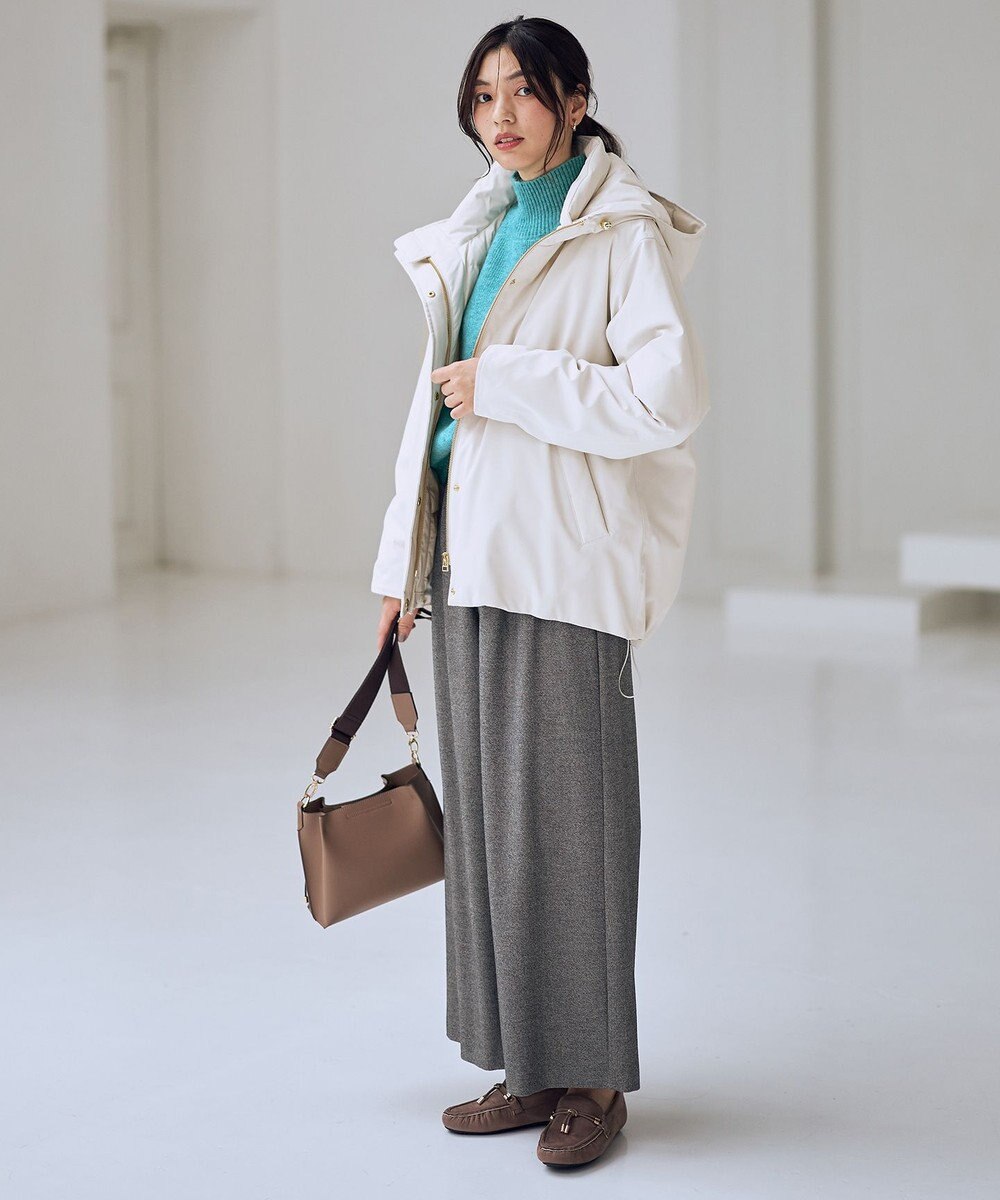 ANY 撥水フーデットダウンコート 