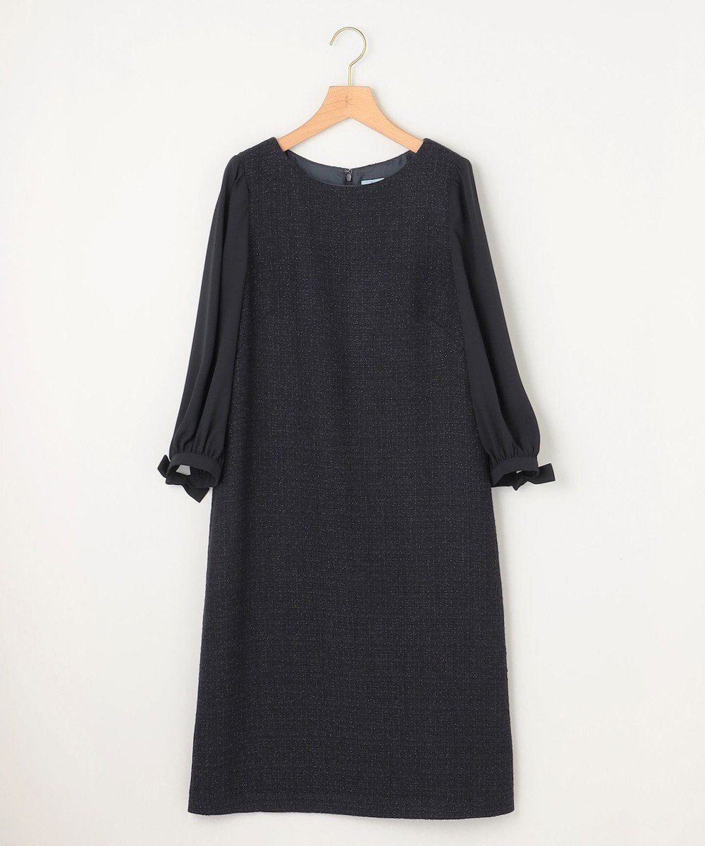 組曲 【KUMIKYOKU NAVY】ラメループモールツイード ワンピース 