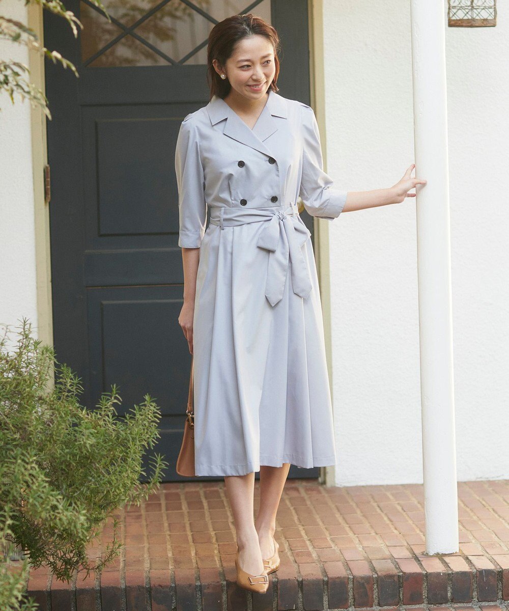 Feroux トレンチ風 ワンピース 