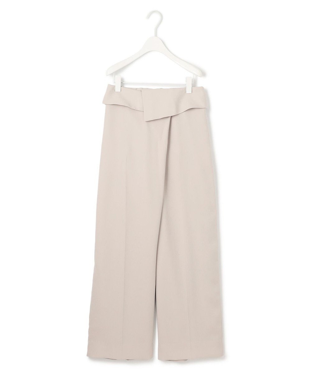 ICB L 【UVケア・接触冷感・速乾・防シワ・洗える】 FluidBackSatin デザインワイドパンツ 