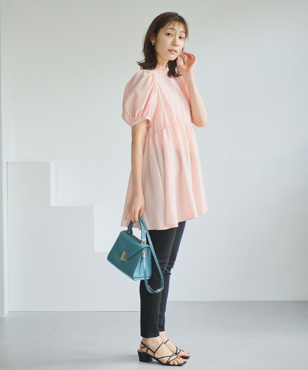 #Newans 【ANSWER for 骨格ウェーブ】フリルカラーパフスリーブチュニック 