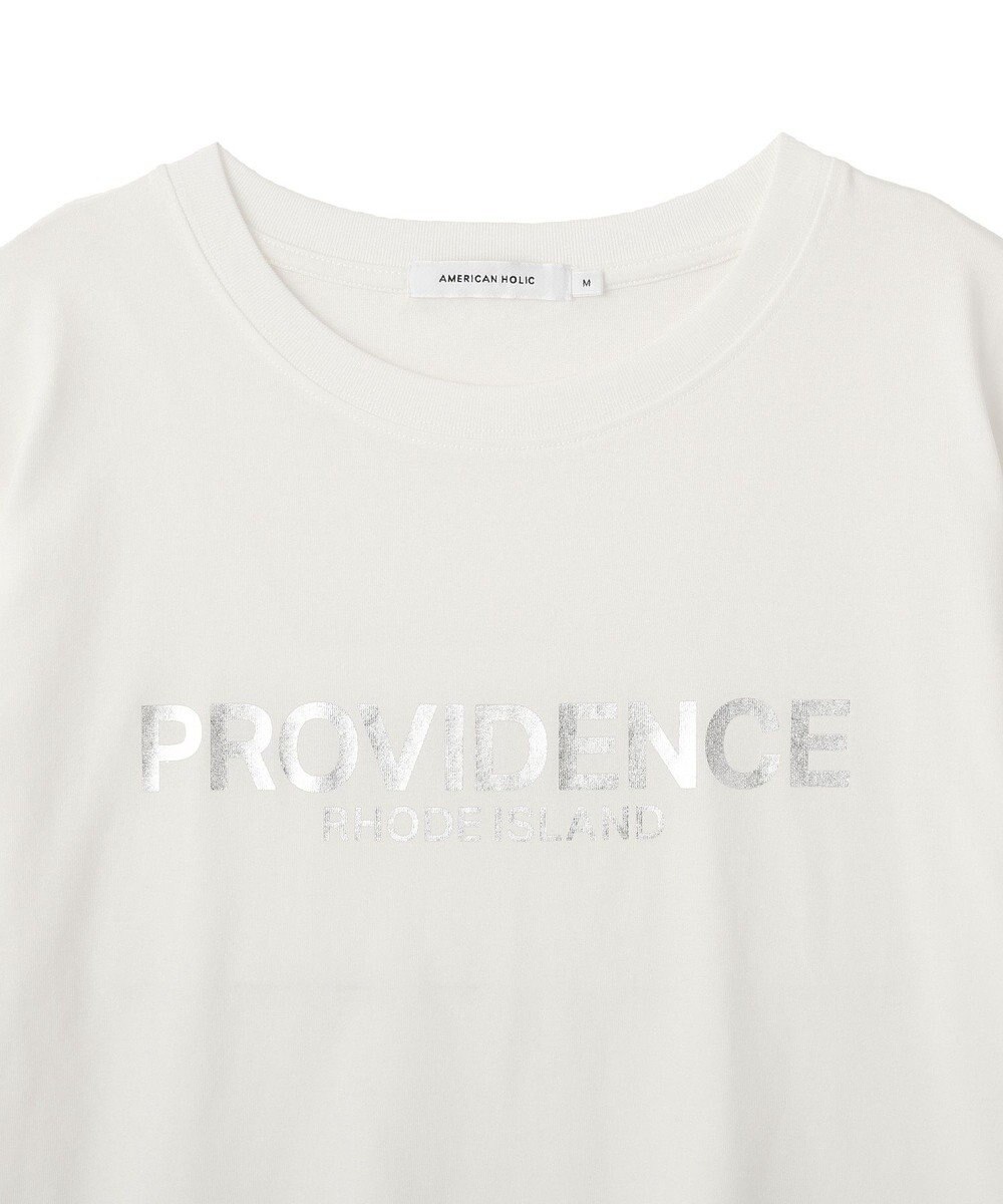 AMERICAN HOLIC SILVERプリント半袖Tシャツ 