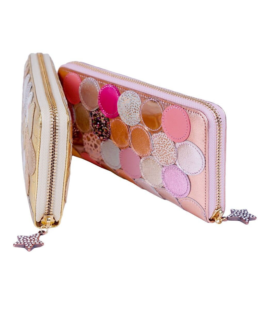 tsumori chisato CARRY 新マルチドット ラウンドファスナー長財布【キラキラでかわいい！本革のやわらかな風合い】 