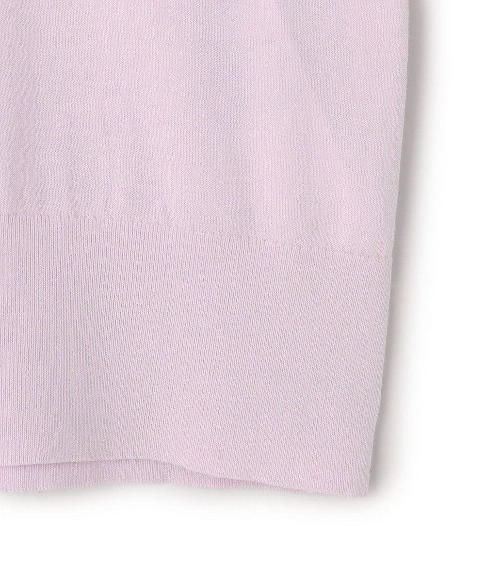 BEIGE， JULIE / コットンシルク 異素材プルオーバーニット 