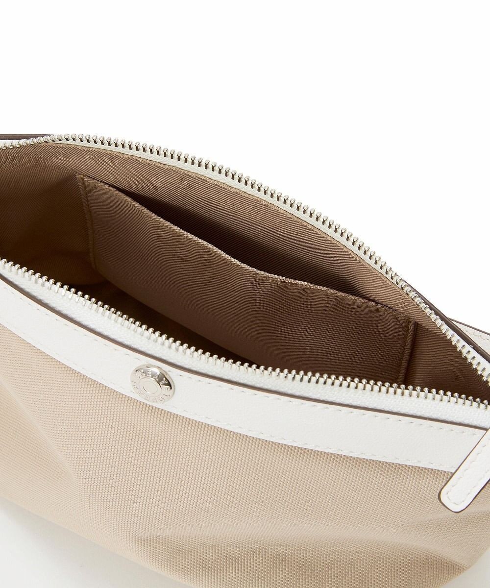 TOPKAPI 【Breath TOPKAPI】ワイド トート レザーハンドル カゴバッグ / ポーチ付き 