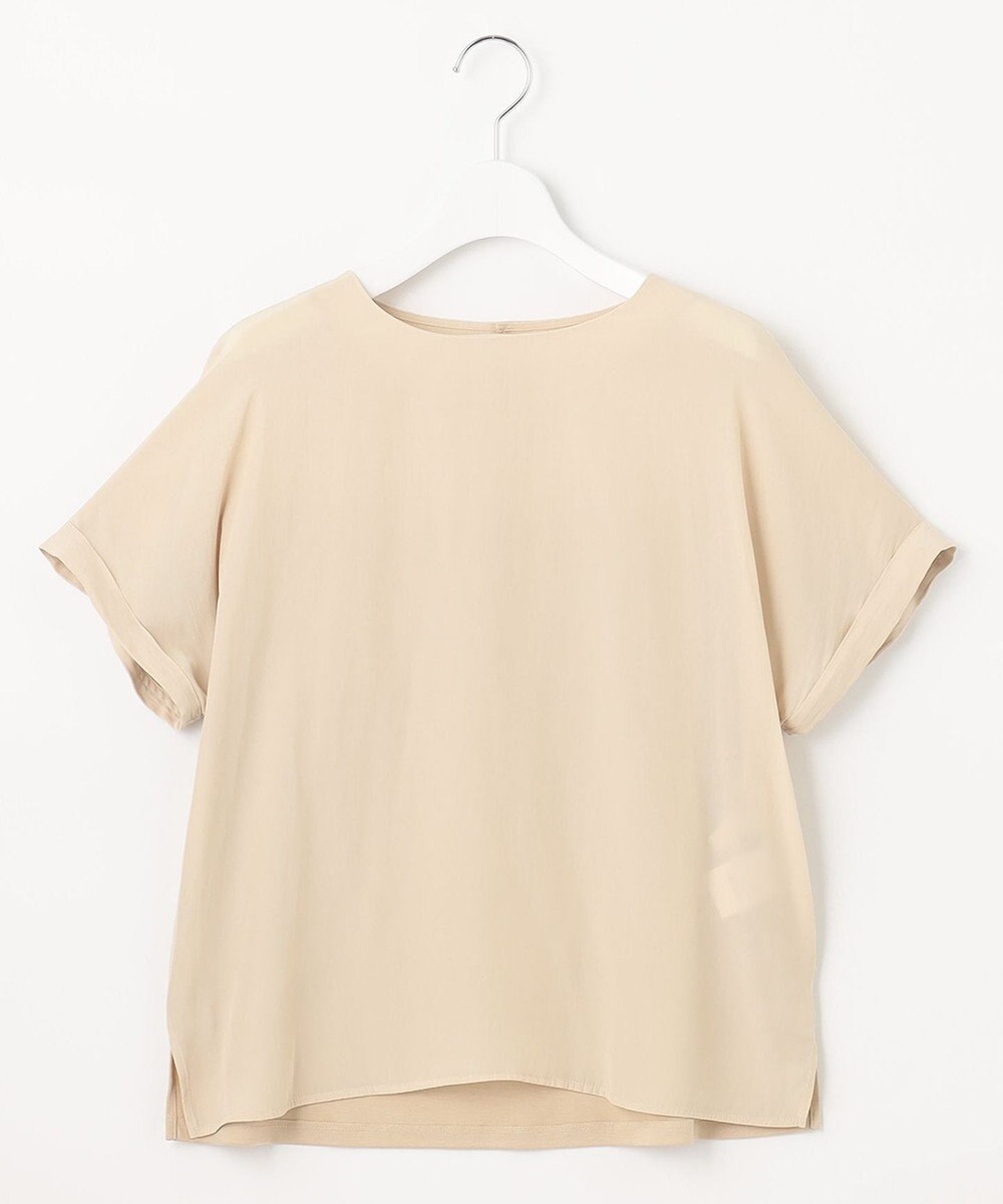 自由区 【セットアップ可/洗える】ブライトサテンライト ジャージーコンビ カットソー 