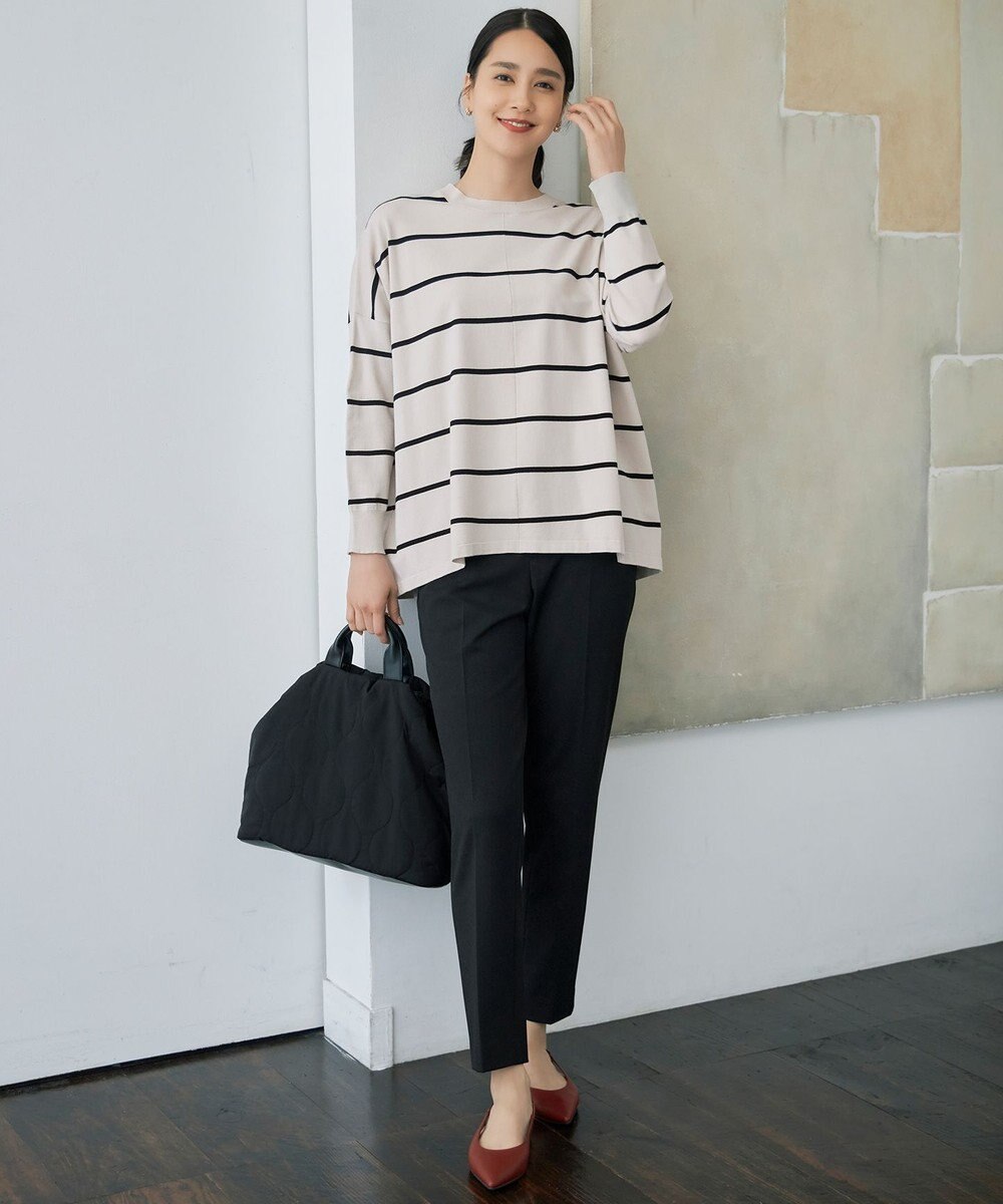 自由区 【WEB限定カラーあり・撥水加工・洗える】TRギャバテーパード パンツ 