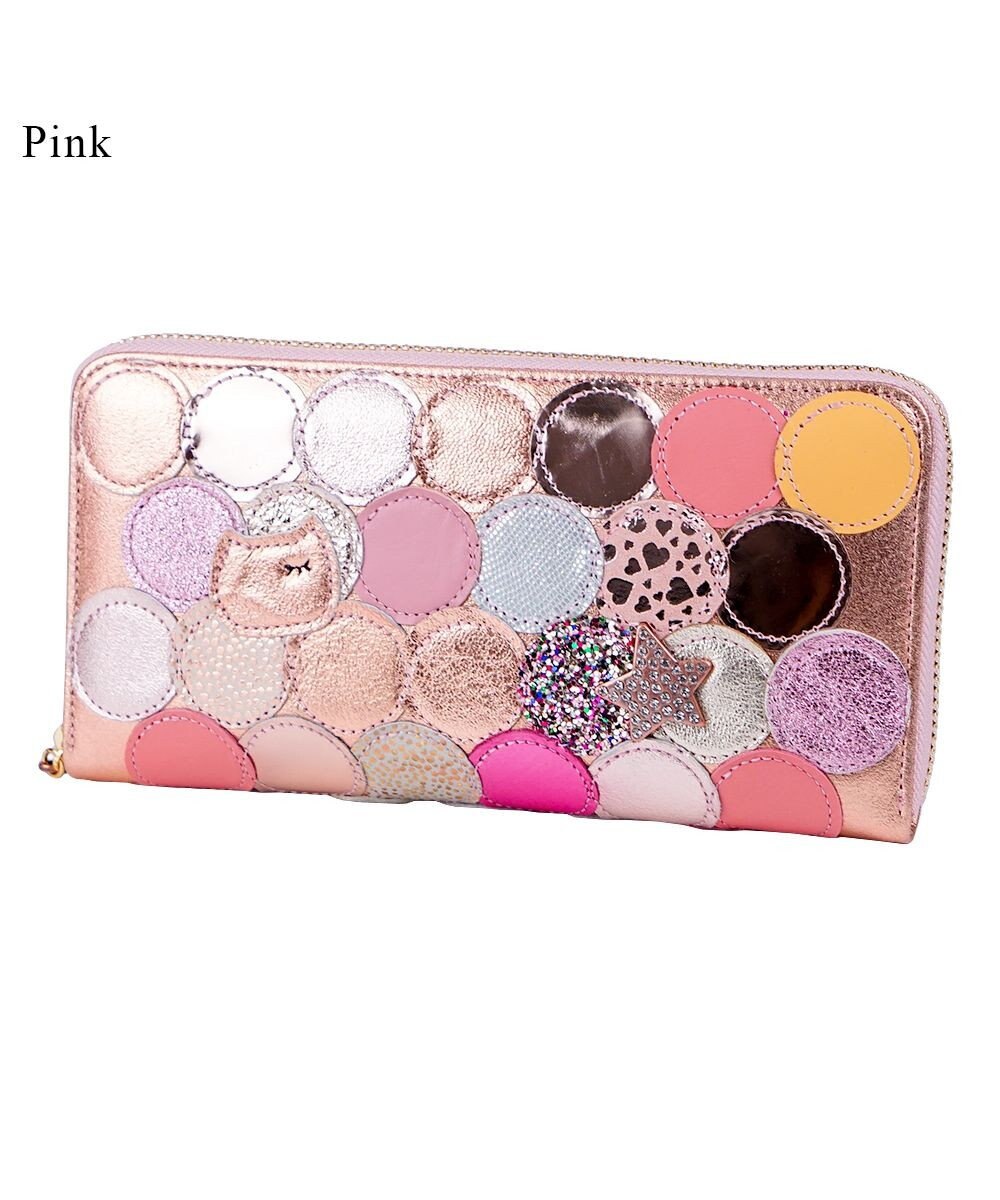 tsumori chisato CARRY 新マルチドット ラウンドファスナー長財布【キラキラでかわいい！本革のやわらかな風合い】 