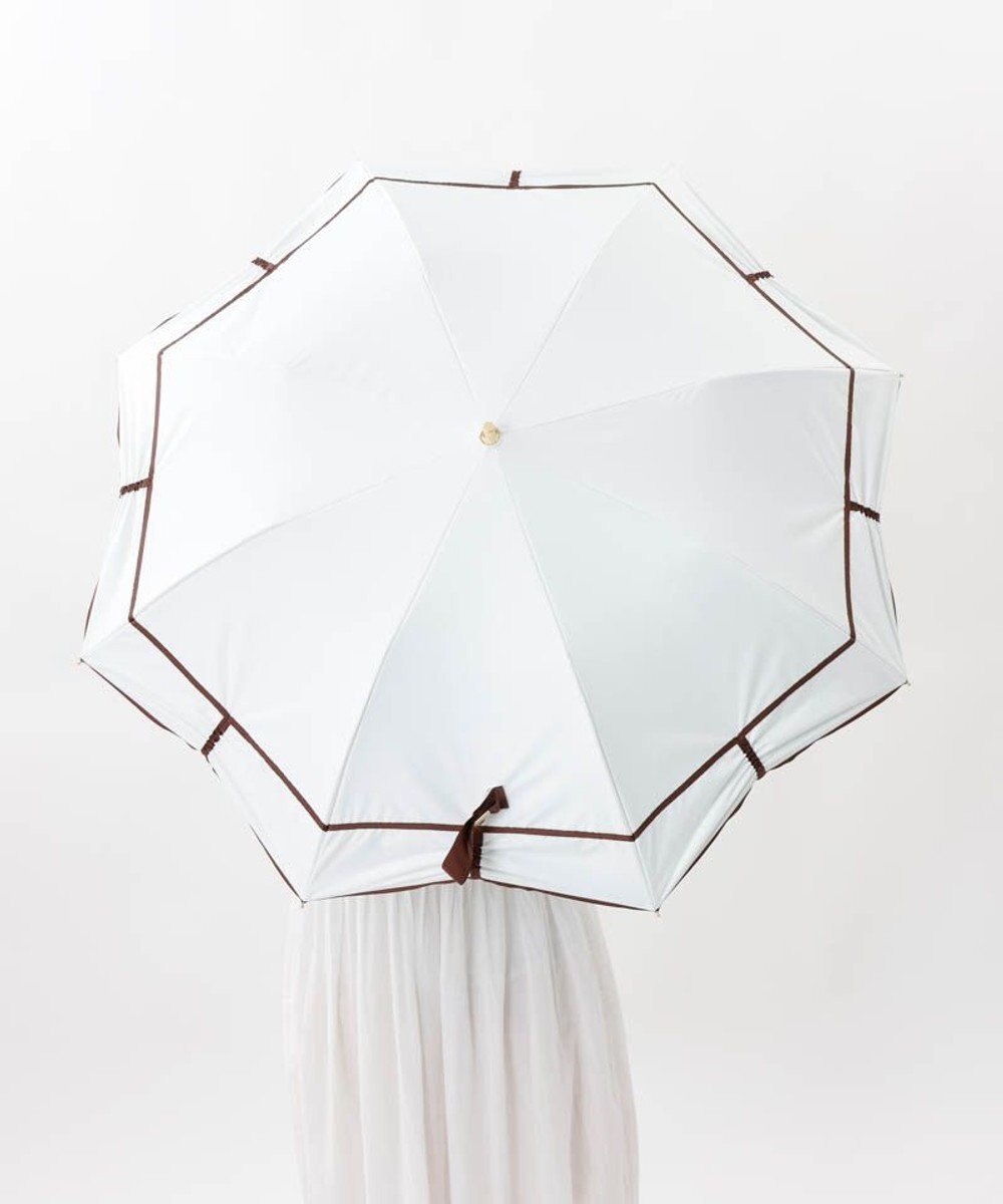 AURORA 【 Beaurance （ビューランス）】シャーリング加工晴雨兼用パラソル傘（折りたたみ傘） 