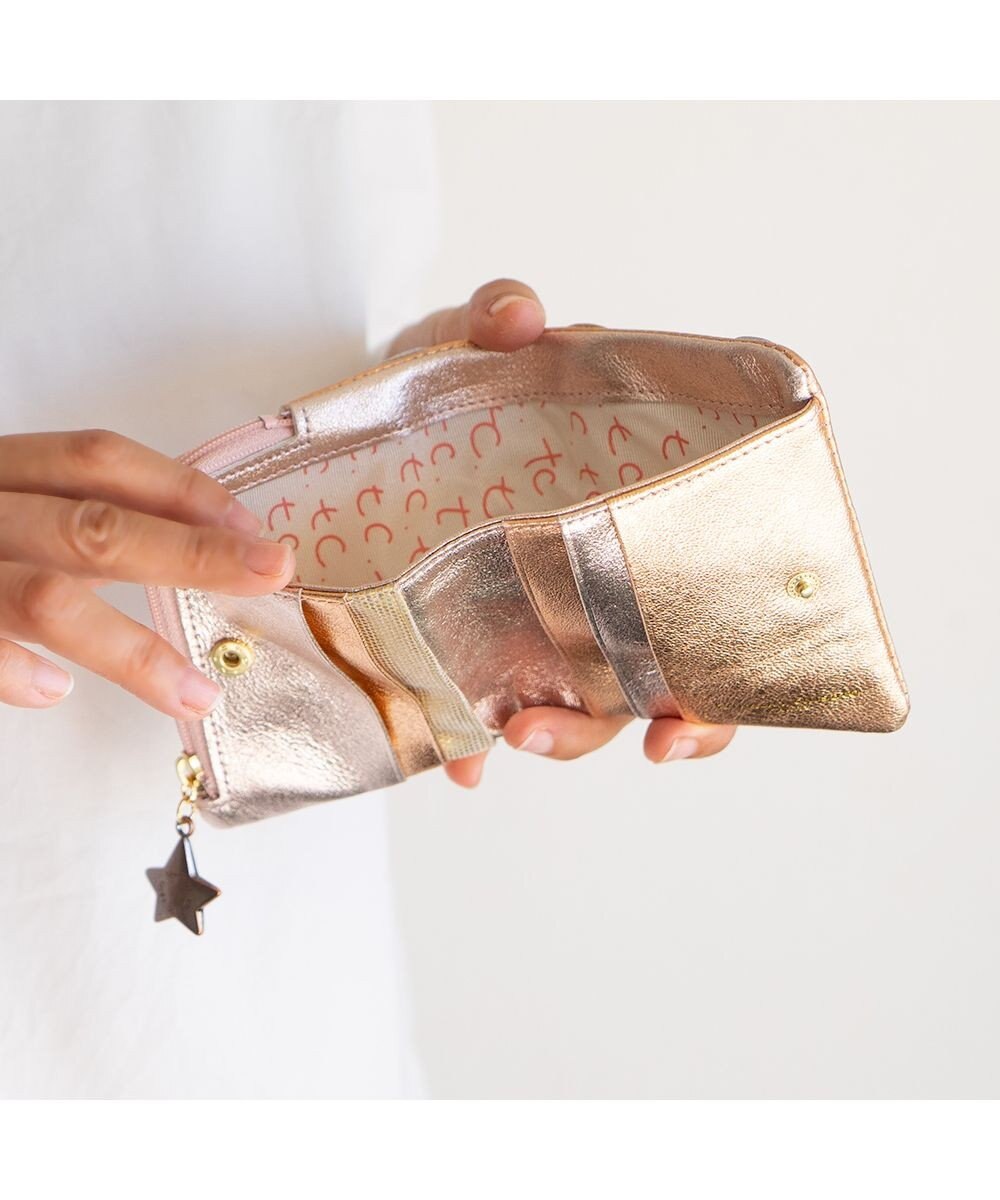 tsumori chisato CARRY 新マルチドット 折り財布 2つ折り ミニ財布【キラキラでかわいい！本革のやわらかな風合い】 