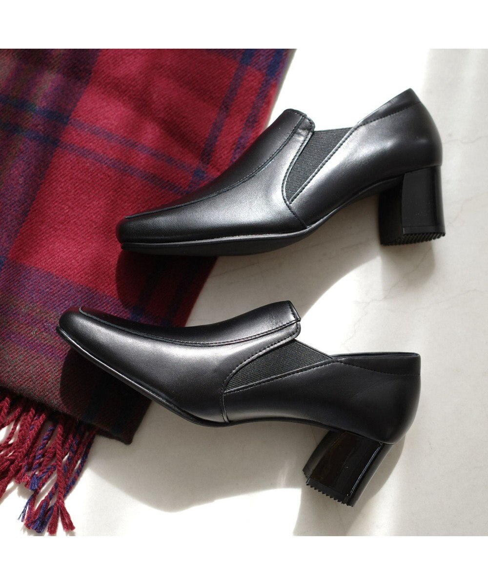 Pointer 日本製 本革甲深パンプス 