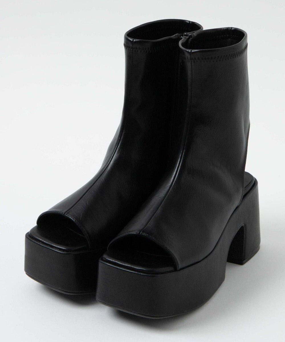 WEGO バルキーヒールブーツサンダル 