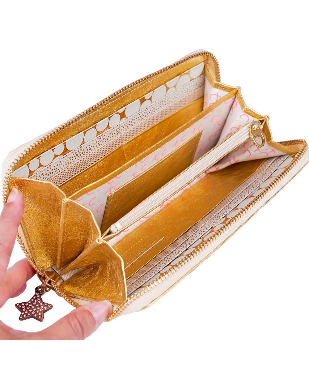 tsumori chisato CARRY 新マルチドット ラウンドファスナー長財布【キラキラでかわいい！本革のやわらかな風合い】 