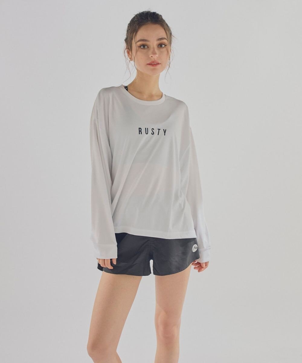 OP／FILA 【RUSTY】ニコちゃんロンT＋ショートパンツ付きビキニ 4点セット水着 