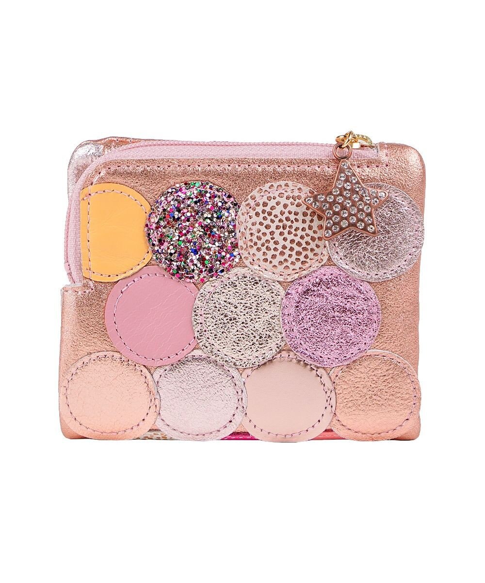 tsumori chisato CARRY 新マルチドット 折り財布 2つ折り ミニ財布【キラキラでかわいい！本革のやわらかな風合い】 