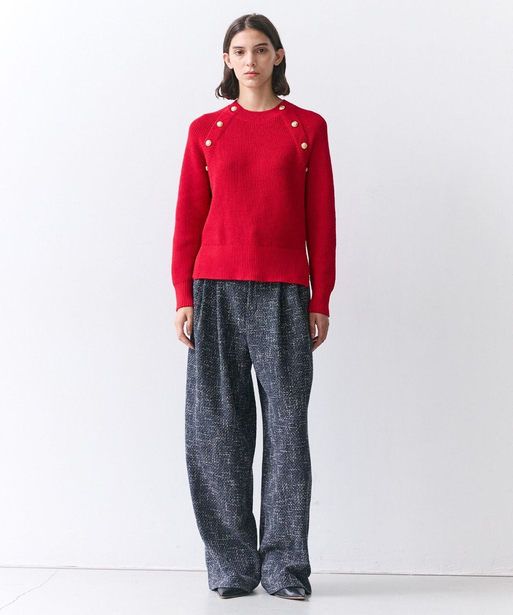 BEIGE， HELIODOR / スポンディッシュマリンボタンニット 