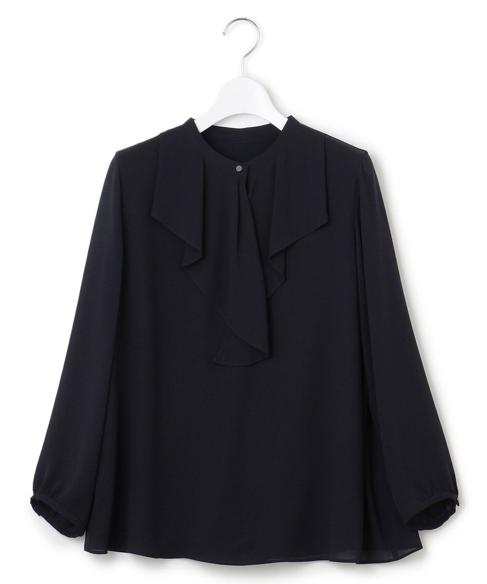 23区 L 【洗える】ジョーゼットフリル  カットソー 