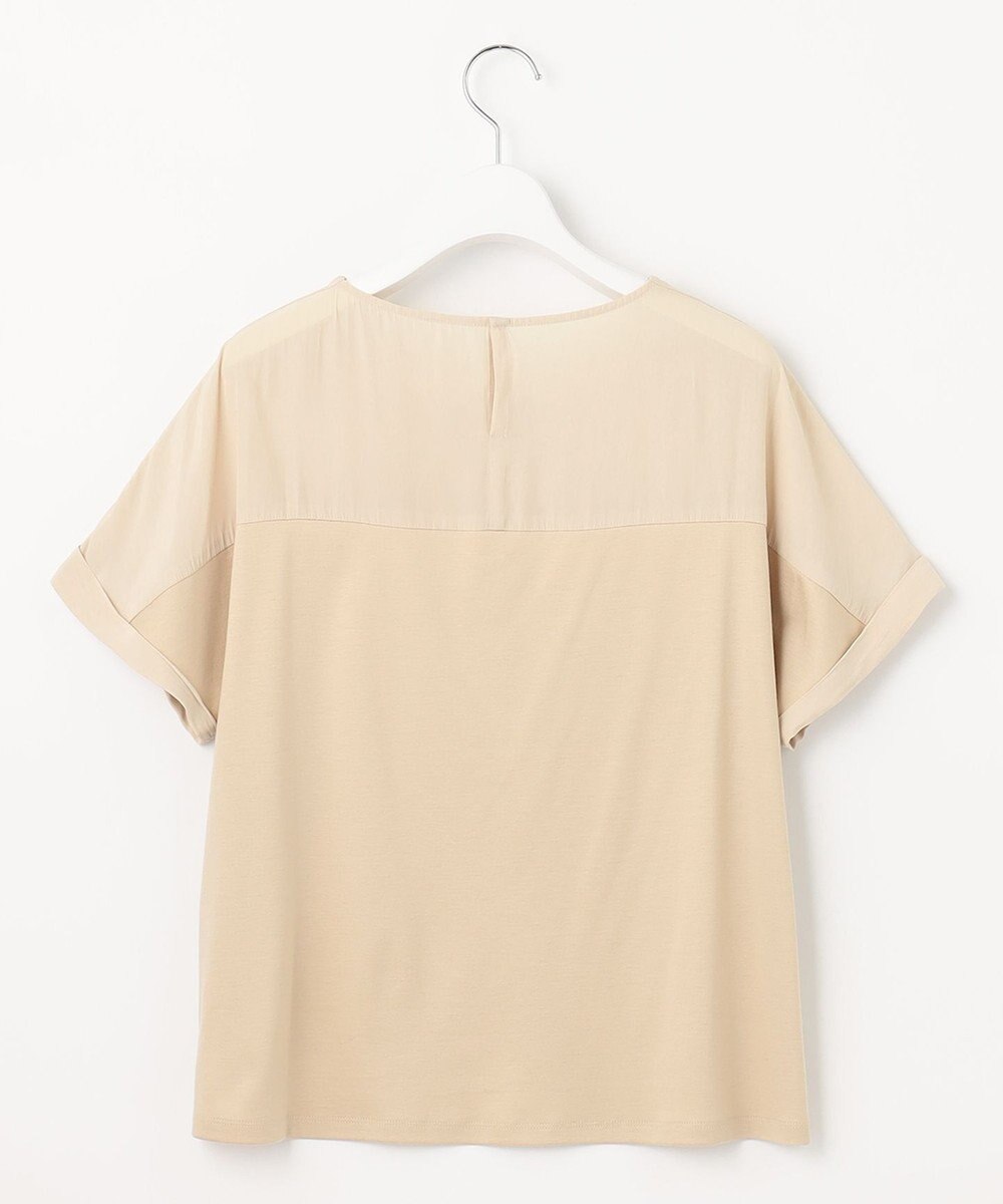 自由区 【セットアップ可/洗える】ブライトサテンライト ジャージーコンビ カットソー 