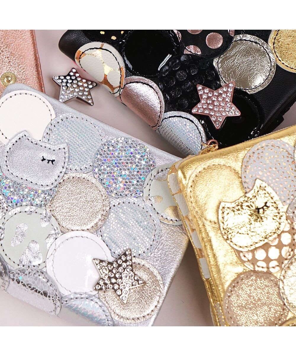 tsumori chisato CARRY 新マルチドット 折り財布 2つ折り ミニ財布【キラキラでかわいい！本革のやわらかな風合い】 