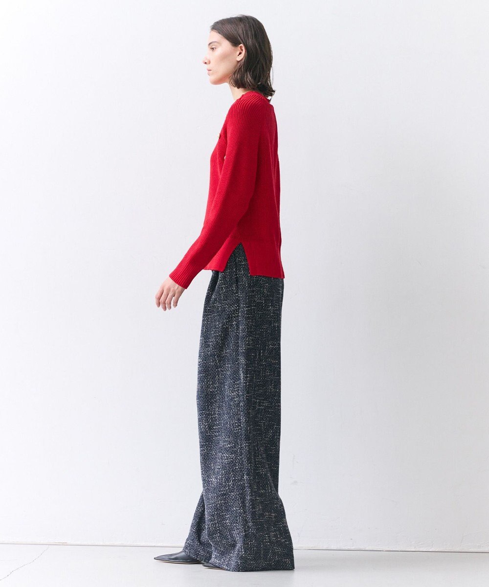 BEIGE， HELIODOR / スポンディッシュマリンボタンニット 