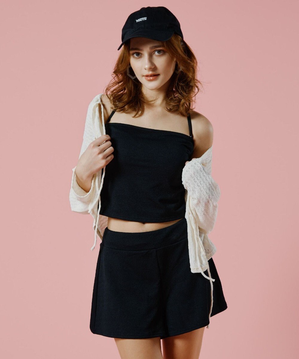 San-ai Resort（三愛水着楽園） 【WEB限定】ニットレーストップス付き4点セット水着 