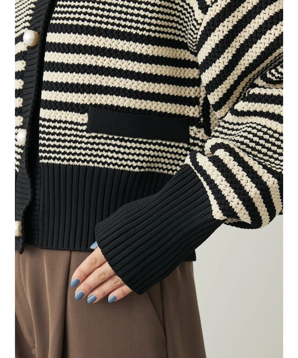 Green Parks ・ＥＬＥＮＣＡＲＥ　ＤＵＥ　パール釦カーディガン 