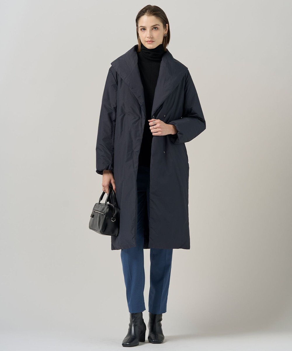 ICB 【撥水加工】ADS ダウン ショールカラーロングコート 