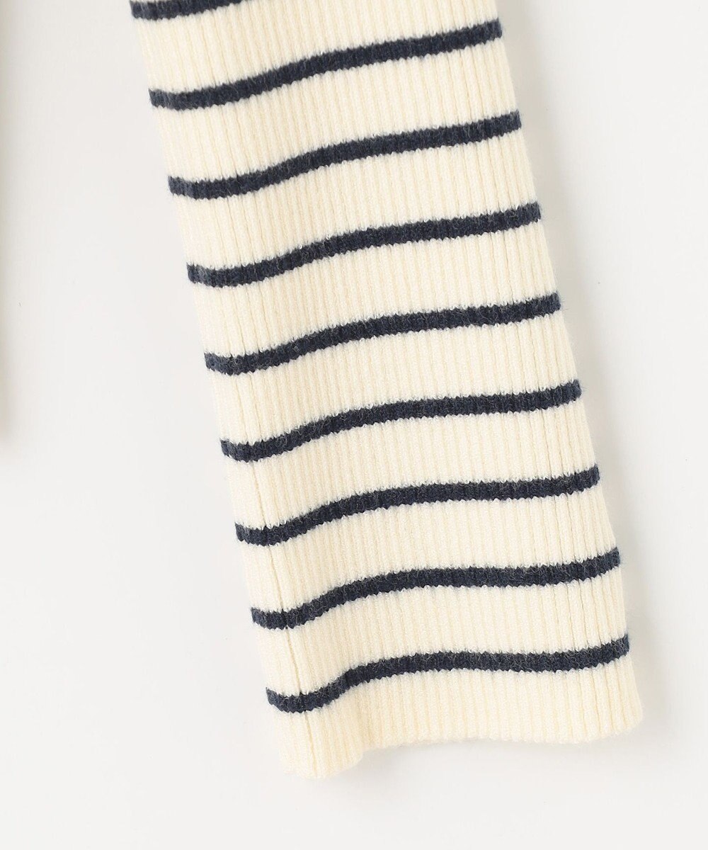 Feroux 【洗える】パフショルダーリブ ニット 