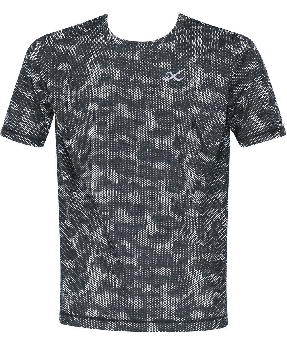 CW-X 【MEN】 CW-X トップス 【薄軽ランニングシャツ】 半袖 3分袖 Ｕネック 吸汗速乾性(本体) メンズ DLO155 /ワコール 