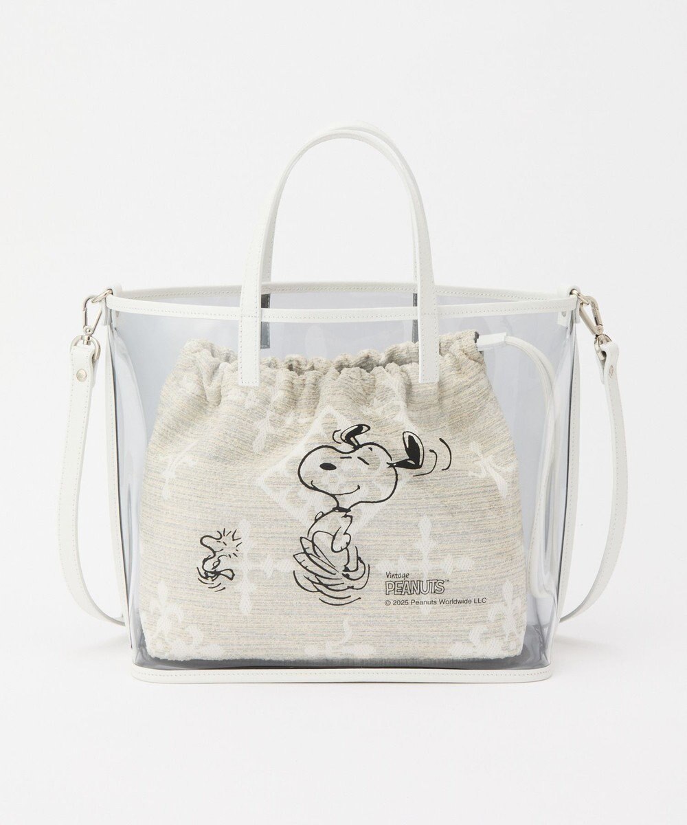 russet 【PEANUTS×russetコラボ第三弾】クリアトート×巾着セットバッグ(CE-1592) 