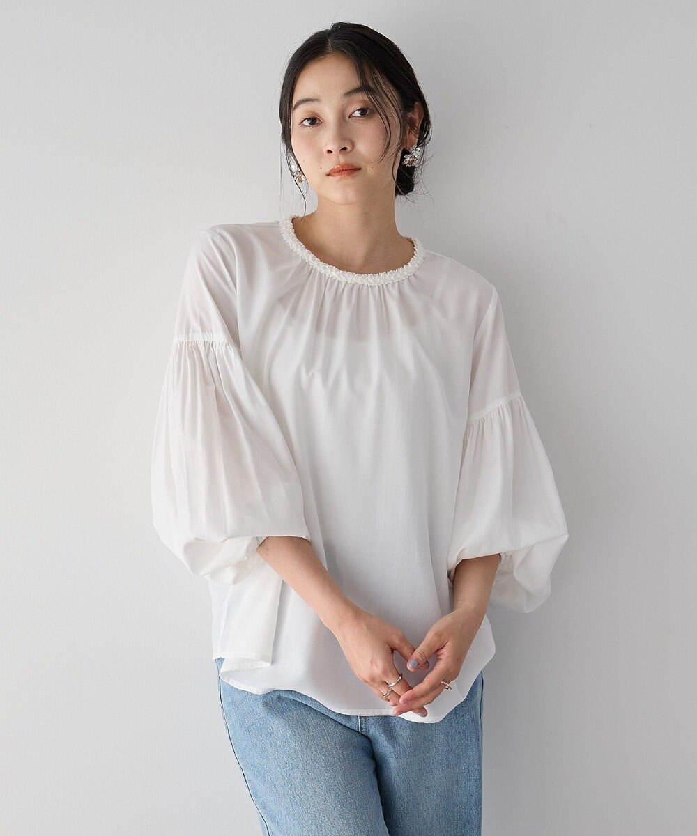 YECCA VECCA ブレードトリミングブラウス 