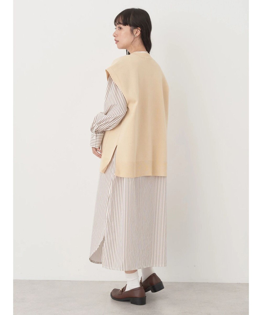 earth music&ecology 金ボタンニットベスト 