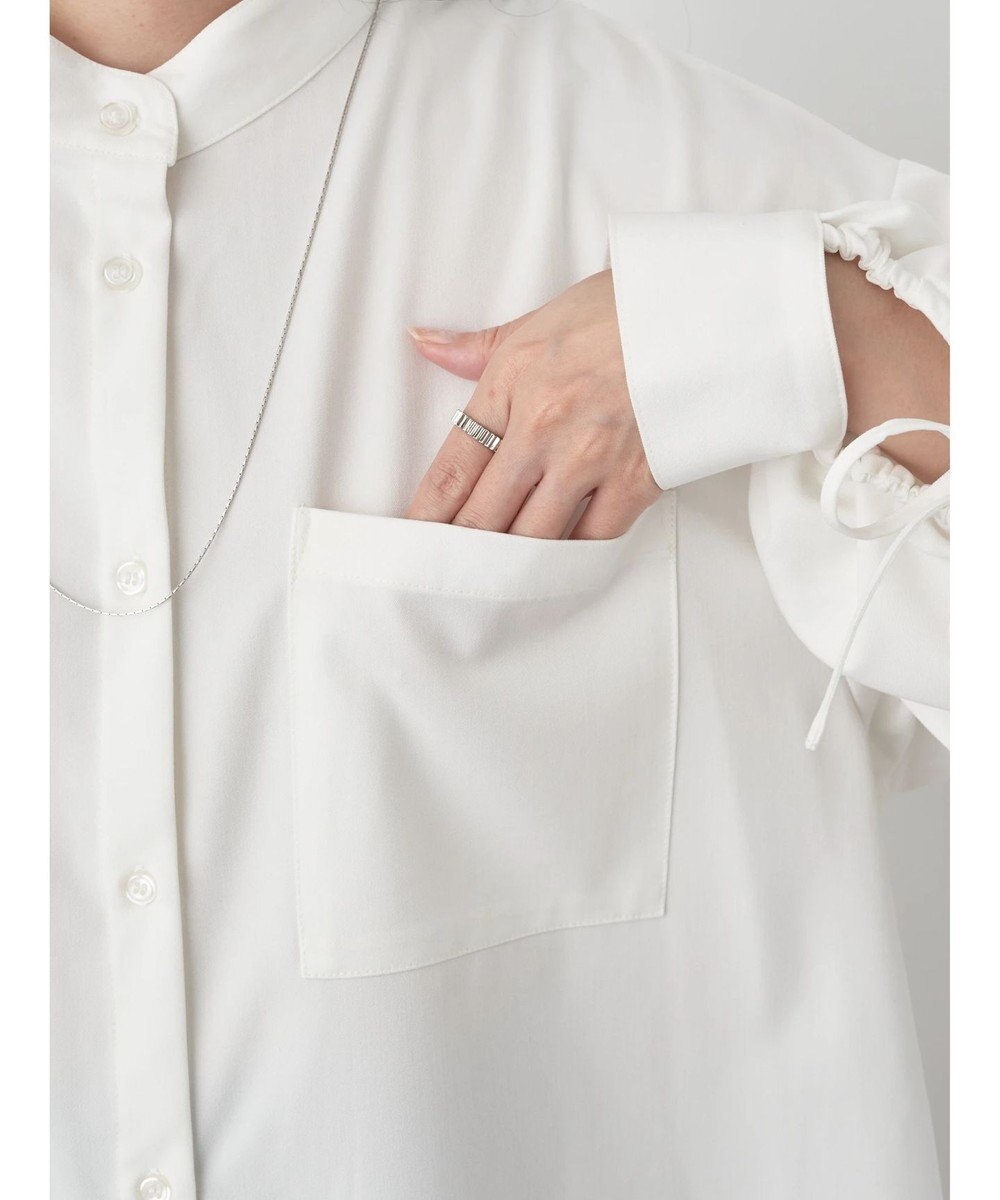 earth music&ecology リボンポイントシャツチュニック 